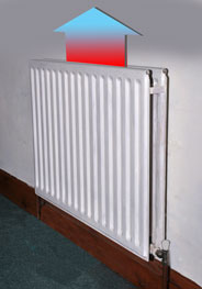 Ordinary Radiator heat lost upwards